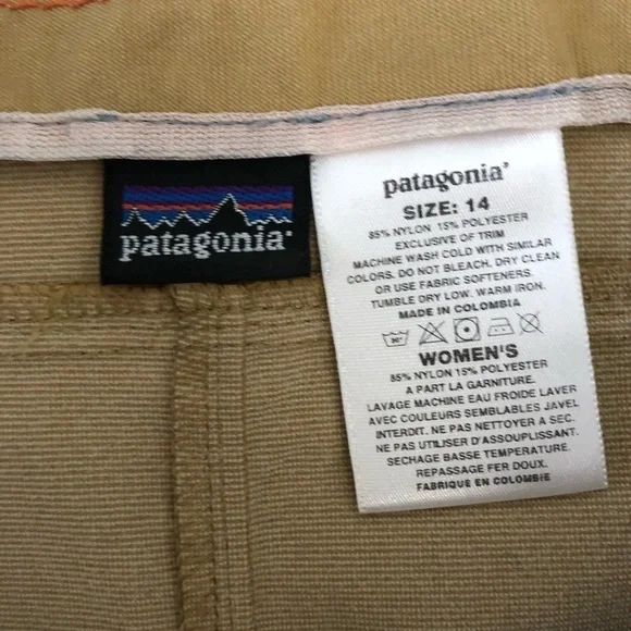 Vintage Patagonia tan nylon skirt size 14 - Picture 6 of 7